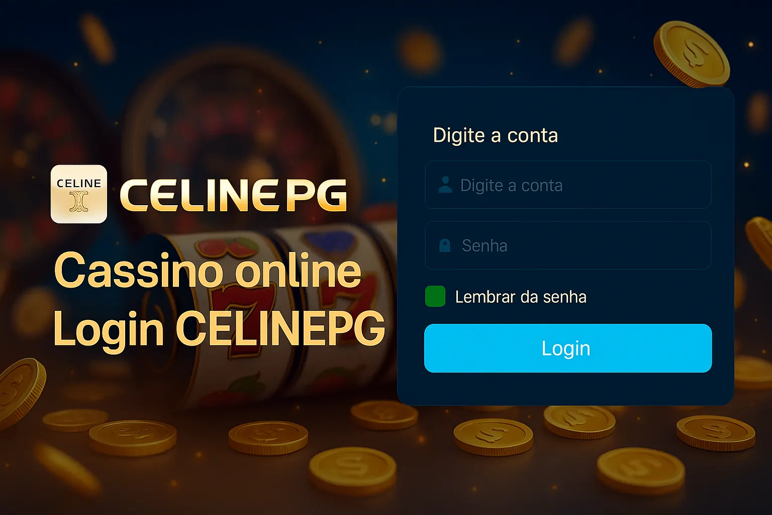 Criar uma nova Conta no plataforma CELINEPG
